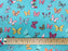 1M 100% Cotton Poplin Butterflies Butterfly on Mint Fabric Width: 110cm (45 inches)