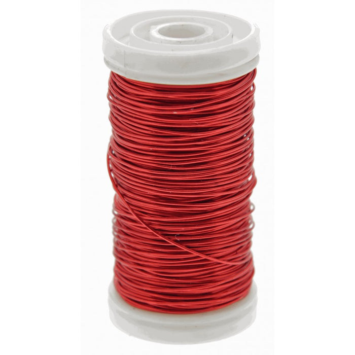Metallic Wire - 0.5mm x 100g - Red