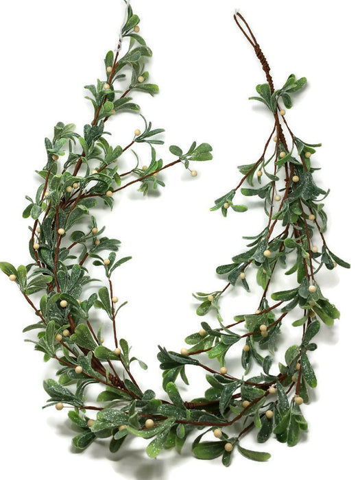 Glitter Mistletoe Garland x 155cm