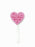 Happy Mothers Day Wooden Pink Heart Pick x 12
