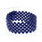 Narrow Classic Corsage Beaded Bracelet - Navy