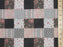 1 Metre Black Patch Work Polycotton Fabric x 110cm / 43"