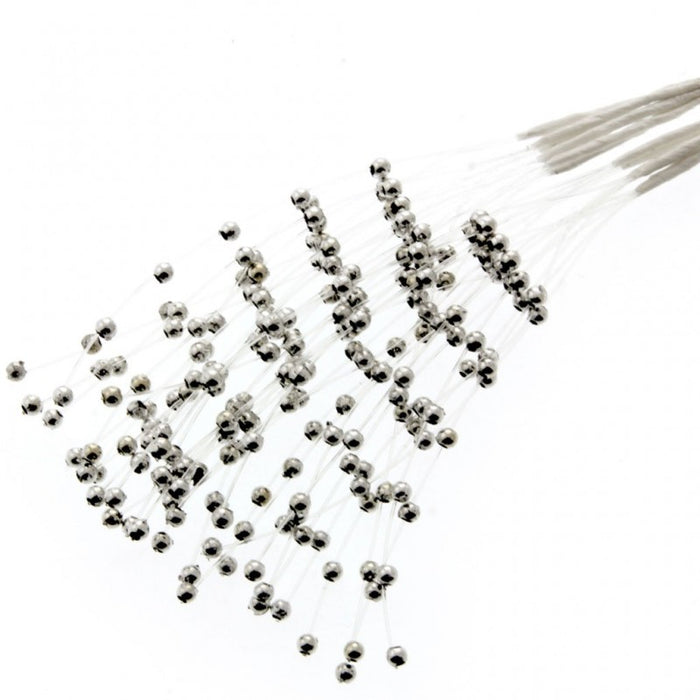 12 Pearl Sprays - Silver