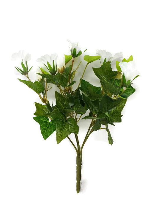 Petunia & Ivy Bush x 30cm - White