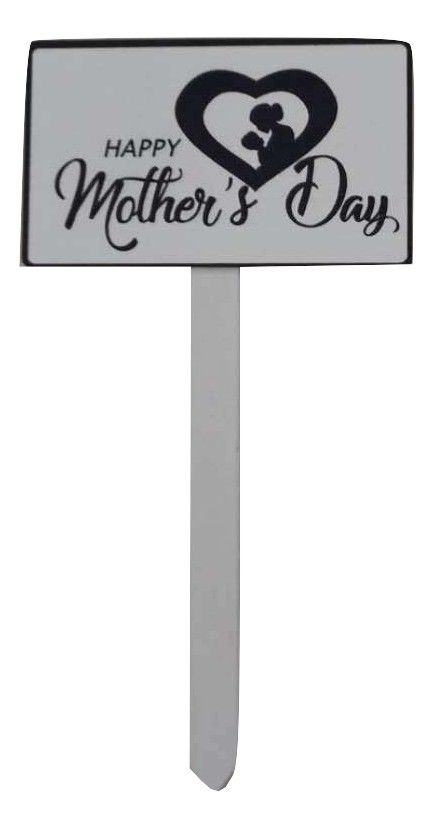 Happy Mothers Day Wooden Pick x 12