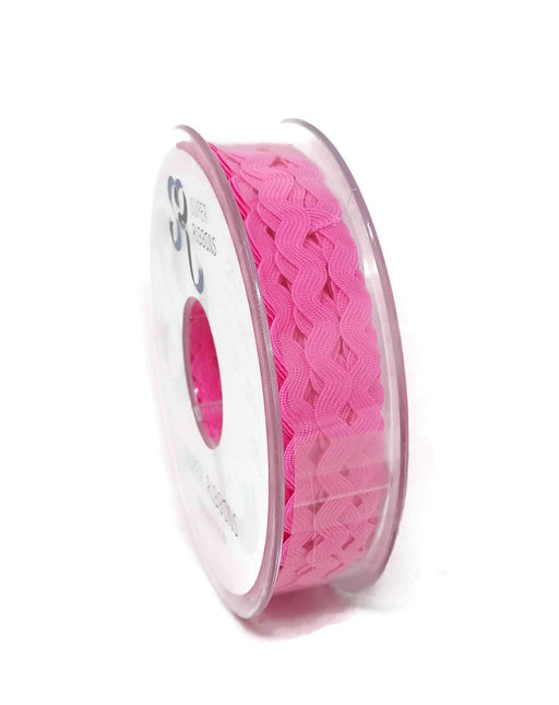 Ric Rac Ribbon Reel - 6mm x 20m - Pink