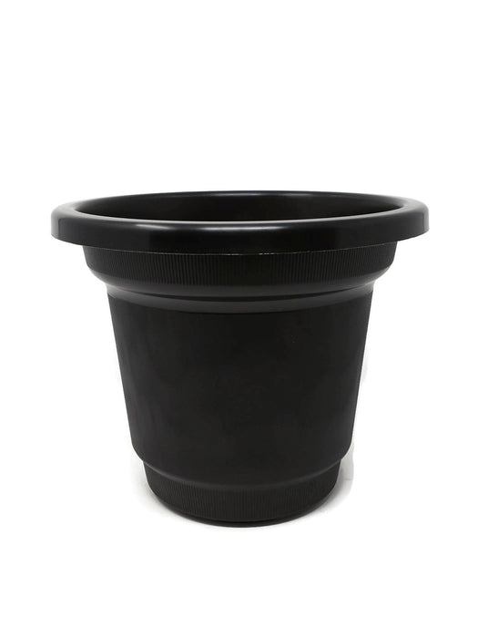 25cm Plastic Planter -Black