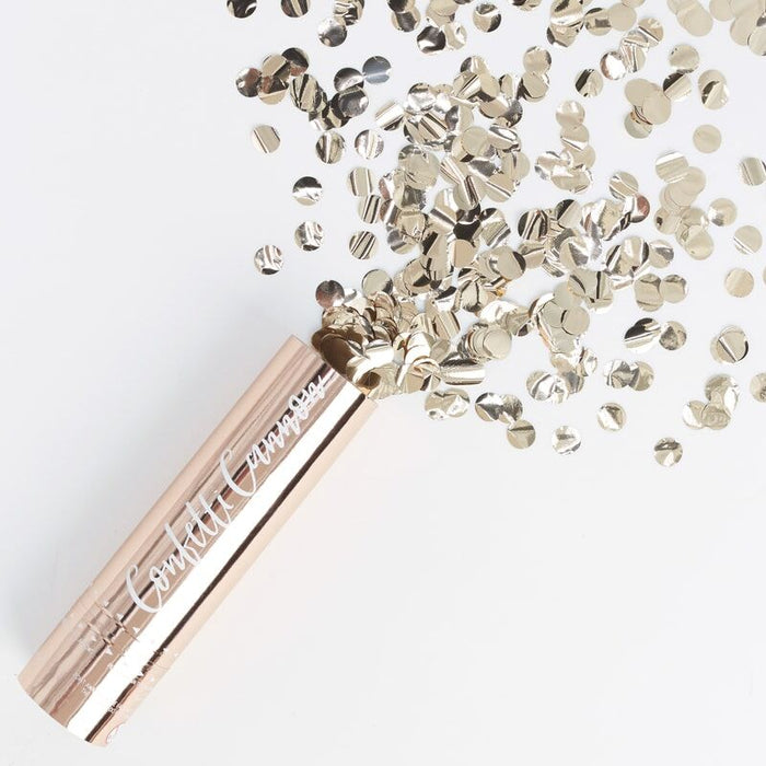 Rose Gold Compressed Air Confetti Cannon