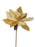 Luxury Sparkling Poinsettia Pick x 65cm - Champagne Gold