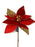 Luxury Sparkling Poinsettia Pick x 65cm - Red & Gold