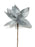 Luxury Sparkling Poinsettia Pick x 65cm - Silver