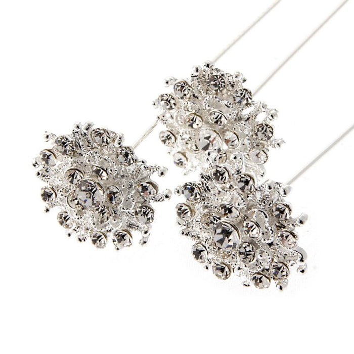 Princess Brooches Merida - Silver - 2.5cm Diameter, 3pcs per pk