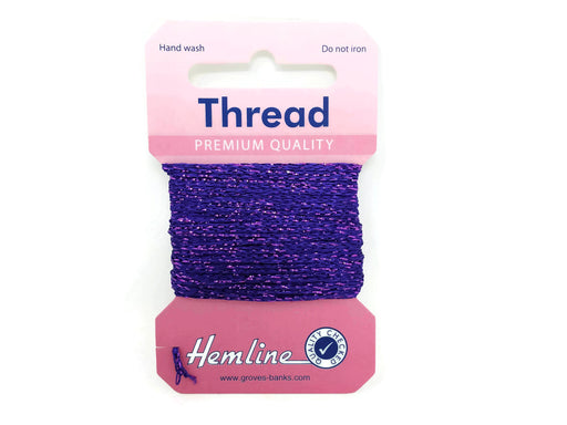 Glitter Thread x 10m - Purple