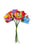 6 Head Rainbow Foam Rose Bunch x 24cm