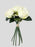 7 Head Ranunculus Rose Bunch - White