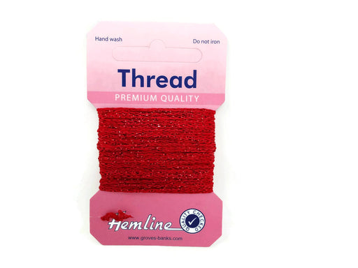 Glitter Thread x 10m - Red