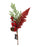 Red Glitter Fern & Berry Stem x 32cm