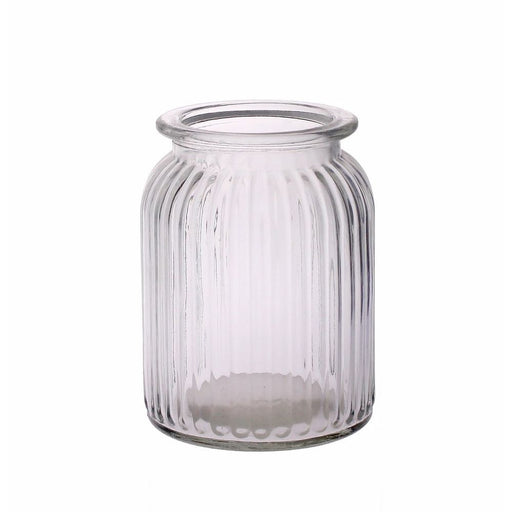 Ribbed Glass Vase x 14.5cm