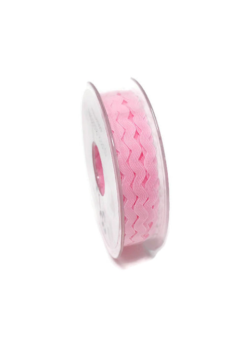 Ric Rac Ribbon Reel - 6mm x 20m - Baby Pink