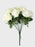 10 Head Open Rose Bush x 44cm - Ivory