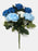 10 Head Open Rose Bush - Blue & White