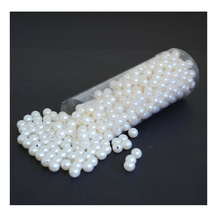 Loose Bead Tube 10mm (Approx 450) - Ivory