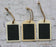 3 Blackboard Wooden Tags with String to Personalize