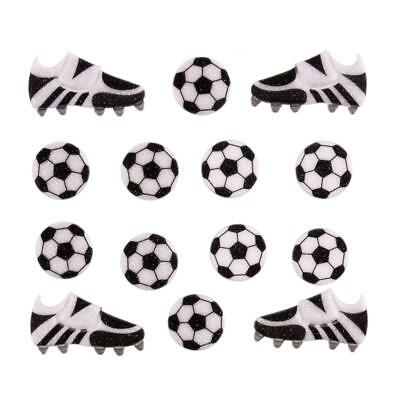 Stick on Football With Boots Pack of 14