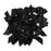 Satin Scatter Bows - 15mm Wide Ribbon x 100pcs - Black