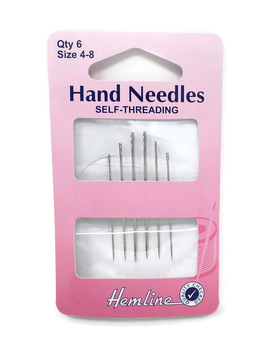 Hand Sewing Self Threading Needles Size 4-8