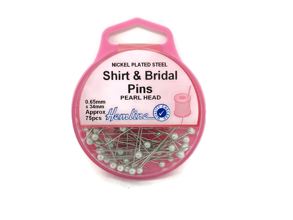 Hemline Shirt & Bridal Pins x 34mm