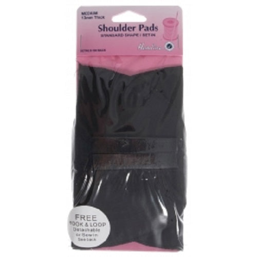 Shoulder Pads Standard Shape / Set In Black - Medium