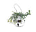 Mistletoe Bell Hanger - Silver