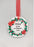 Christmas Wreath Glass Tree Hanger - Son