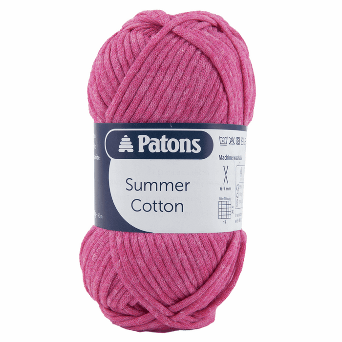 Summer Cotton Aran Yarn x 50g - Ruby
