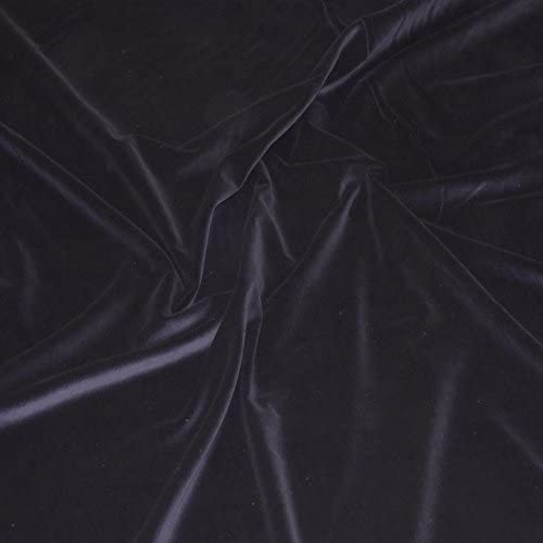 1 Metre Navy 100% Cotton Velvet Fabric, 44" Width CODE NA714