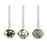 Pack of 3 Bell Hangers x 4cm - Gold
