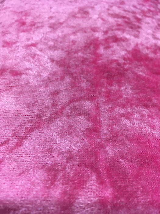 1 metre Crushed Velvet Fabric 150cm Width - Pink - EP295