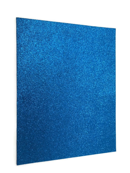 23cm x 30cm Glitter Felt Sheet - Royal Blue