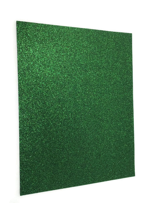 23cm x 30cm Glitter Felt Sheet - Green