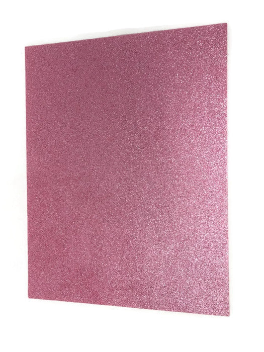 23cm x 30cm Glitter Felt Sheet - Pink