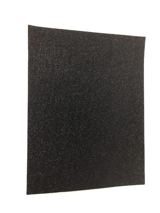 23cm x 30cm Glitter Felt Sheet - Black