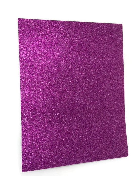 23cm x 30cm Glitter Felt Sheet - Purple