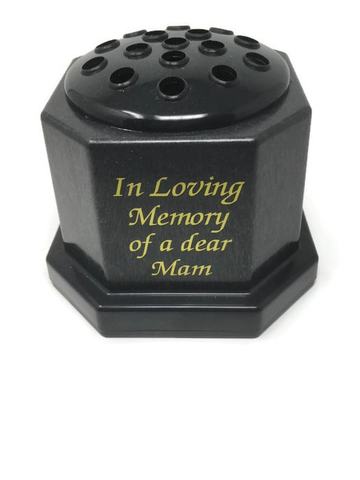Black In Loving Memory Mam Memorial Pot