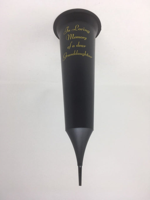 Grave Vase Spike In Loving Memory - Granddaughter