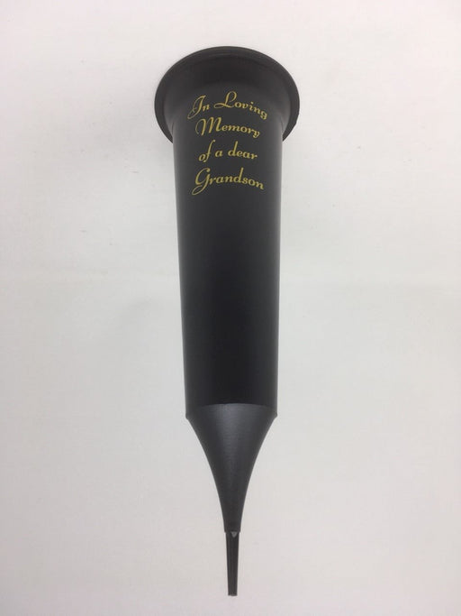Grave Vase Spike In Loving Memory - Grandson