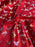 1 Metre Red Butterfly Chinese Brocade Fabric 36" Width / 91.5cm T147