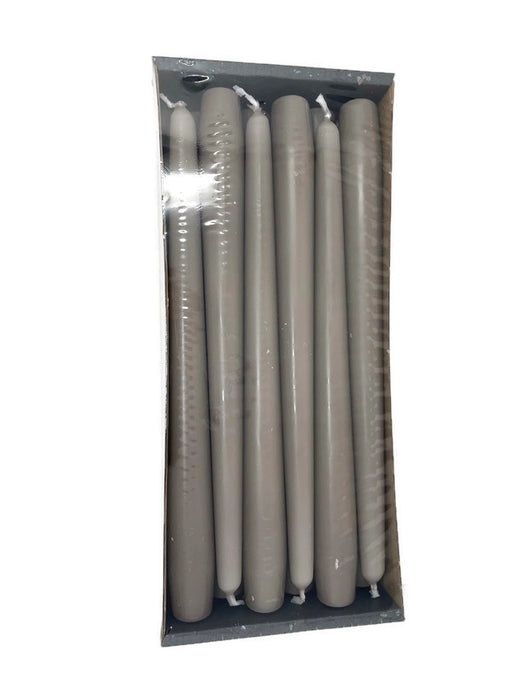 250mm x 23mm tapered candles x 12 - Sand