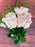 12 Head Glittered Rose Bush x 45cm - Pink