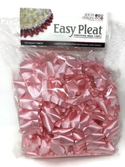 10m Easy Pleat Ribbon - Baby Pink